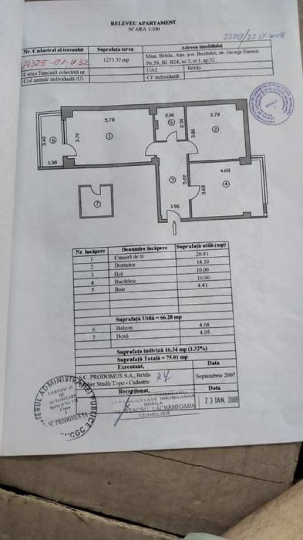 Apartament bloc nou Buzăului