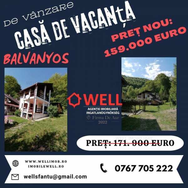 De vânzare casă de vacanță în Balvanyos!