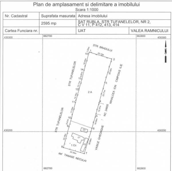Vând casă – Com. Valea Râmnicului, sat Rubla, jud. Buzău