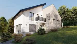 Casa semifinisata in Grosi cu 536mp teren panorama superba