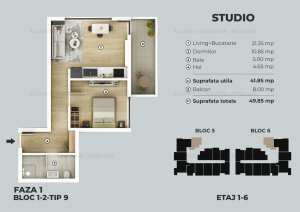 Apartament Garsoniera tip Studio