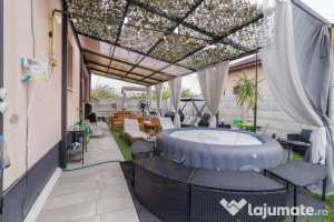 Casa pe parter gata de mutat cu piscina,jacuzzi si canalizar