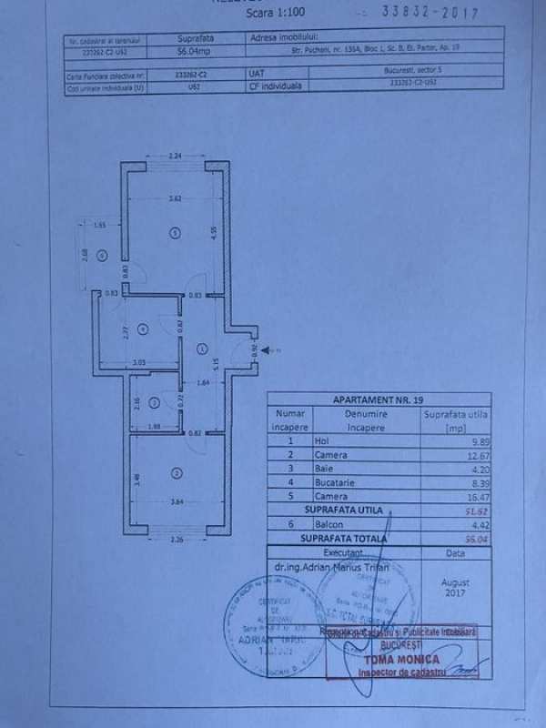 PROPRIETAR Vand apartament 2 camere