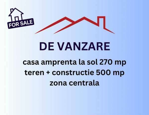 Vand casa + teren in zona centrala Craiova pretabil locuinta si firma