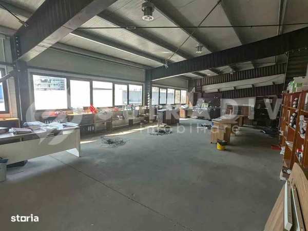 Hală modernă 1067 mp cu birouri | Tetarom| Ideal depozitare/producție