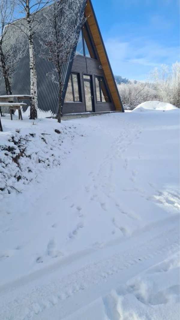 Vand casa de vacanta, tip A-frame, in satul de vacanta Poic (Vanatori)
