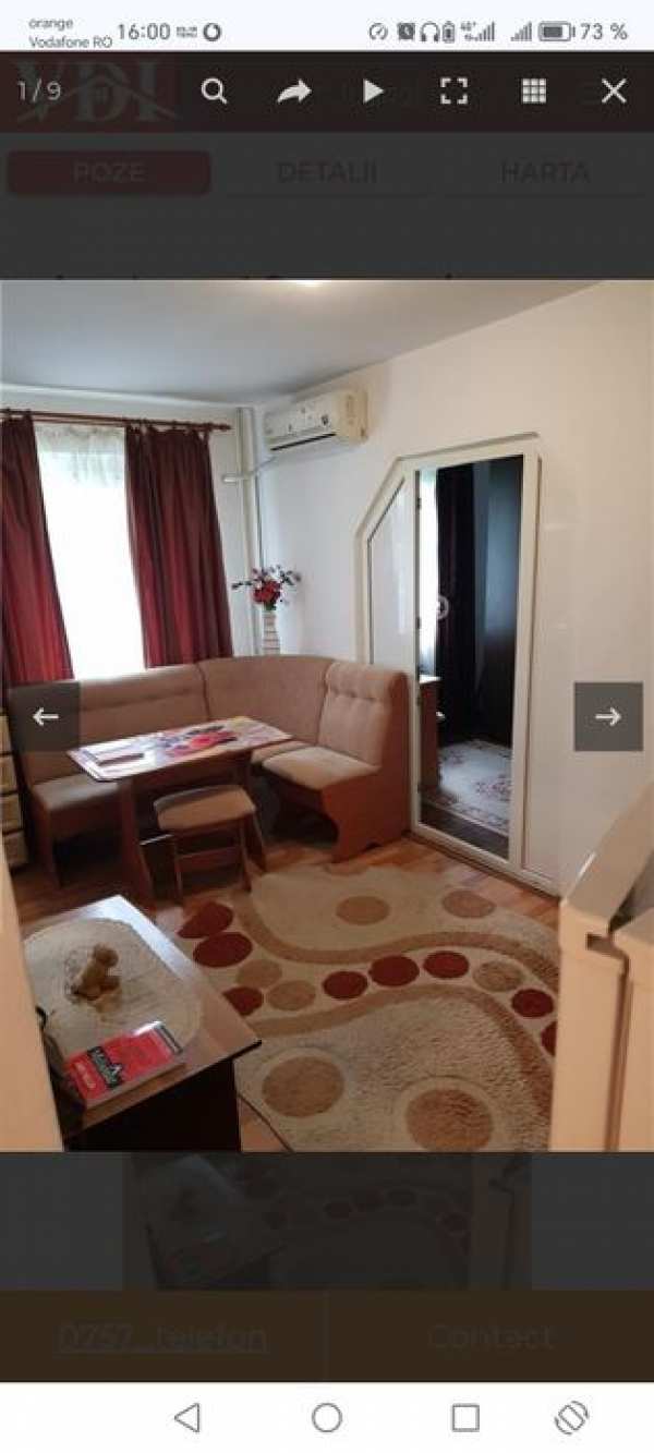 Închiriez apartament 2 camere nedecomandat, zona Cantemir 1