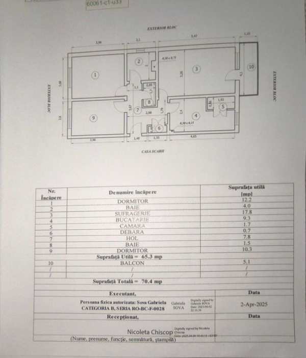 Apartament 3 camere Comănești