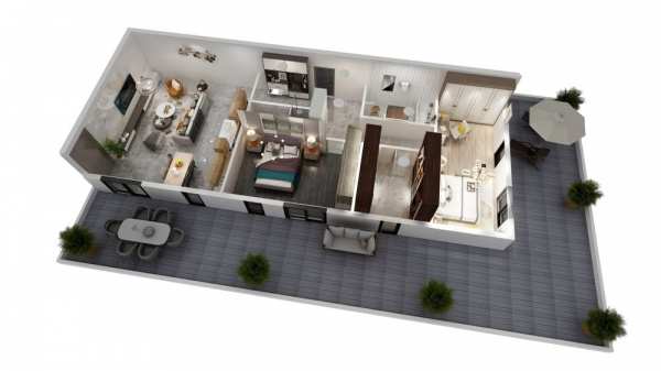 PENTHOUSE 4 camere 102mp utili, cu terasă panoramică de 88mp, bloc nou
