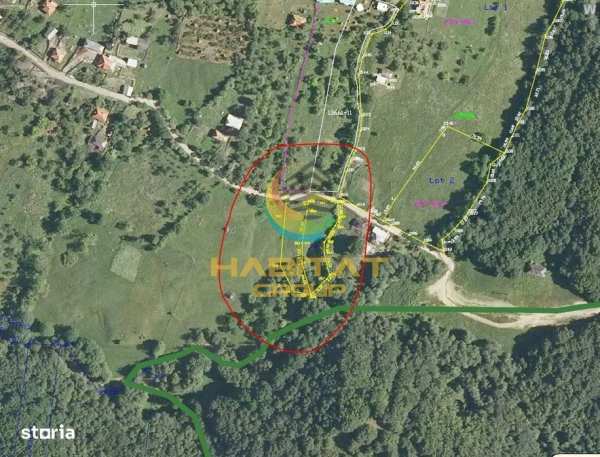 Teren intravilan cu apa/curent  *5€/mp Corbeni-Arges