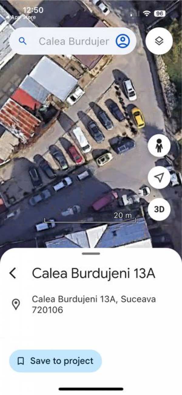 Teren intravilan piata Burdujeni