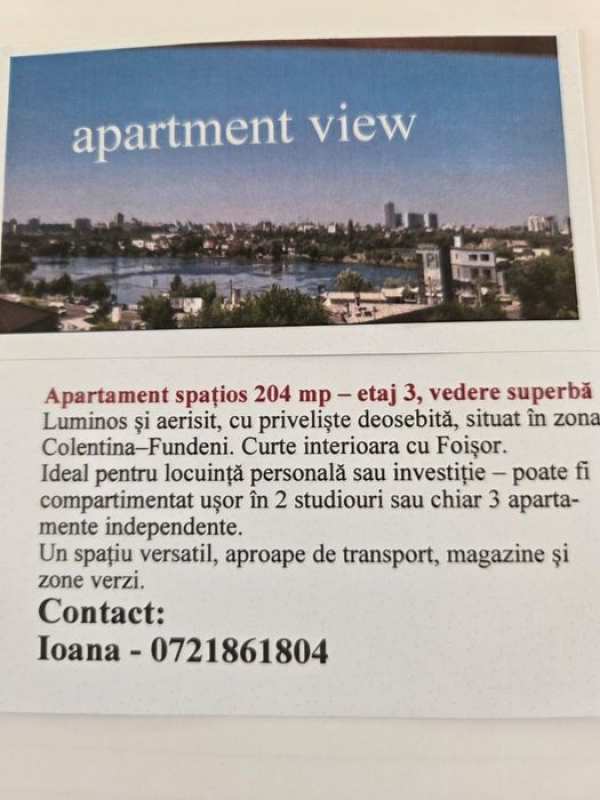 Apartament 4 camere, 204 mp + parcare, negociabil, rog seriozitate