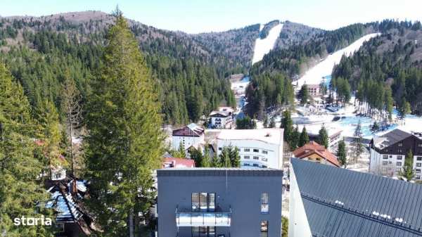 Apartament unic in PREDEAL – LUX, vedere la partie cu terasa si parc