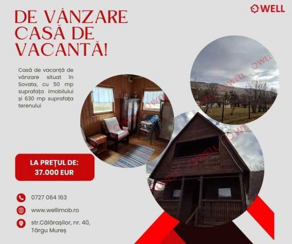 De vânzare în Sovata o casă de vacanță!