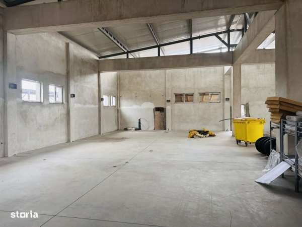 Hala industriala 600 mp, teren parcare 400 mp, de inchiriat, Dragomire