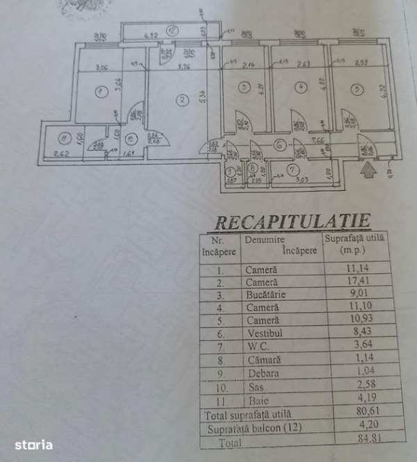 Vanzare apartament 4 camere Militari Dreptatii