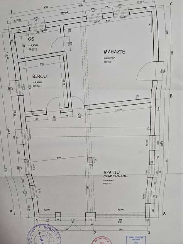 Spatiu comercial str.Bistritei zona Gara , Lidl