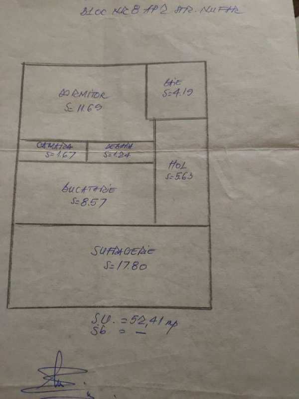 Apartament 2 camere parter