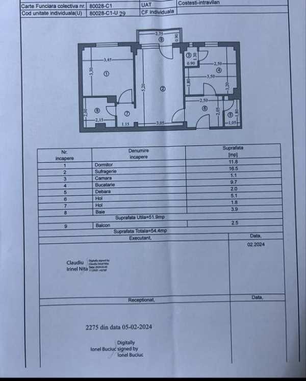 Vand apartament 2 camere