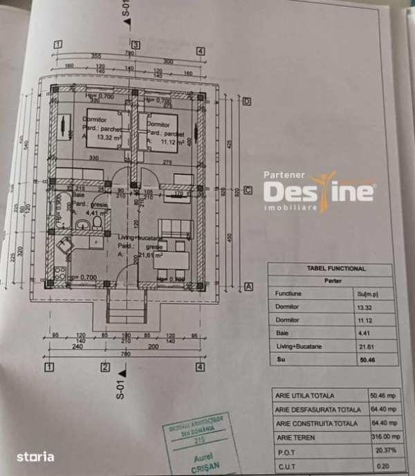 Teren + Proiect Locuinta de Vanzare – Valea Lupului ASFALT