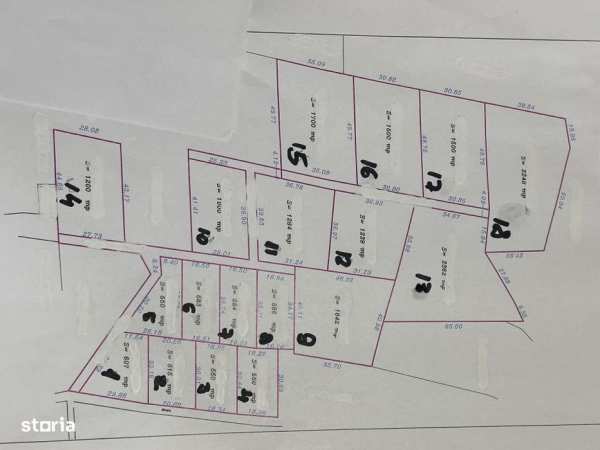 17 parcele Teren extravilan Drumul Dumitrei Noi