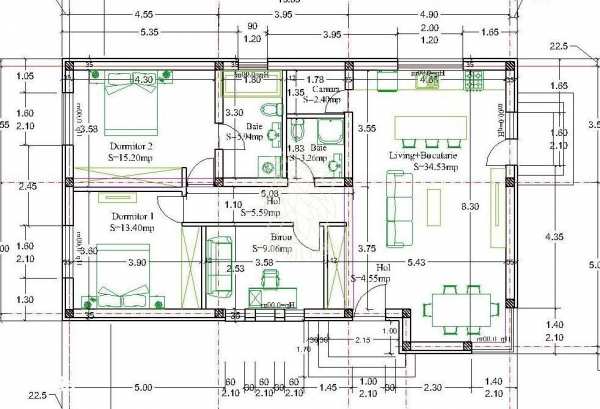 Casa Noua 4 camere-teren 668 mp-parcare-Unirea