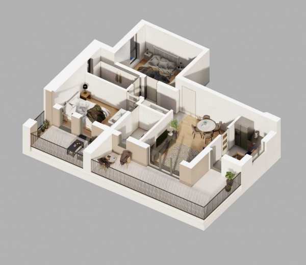 Apartament premium 3 camere, 2 bai, 2 terase.Constructie noua Lugoj