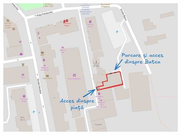 Spații comerciale de închiriat – Zona Pieței Municipiului Drăgășani