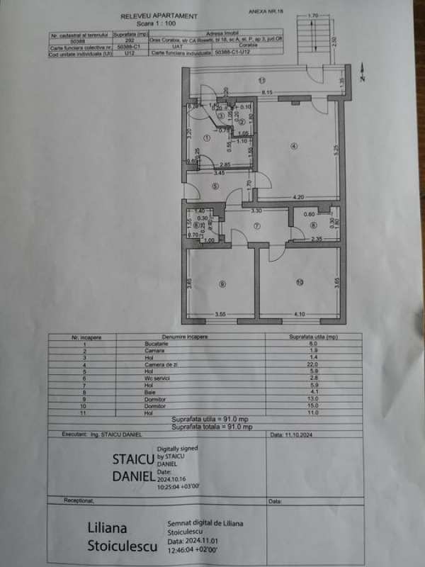 Apartament 3 camere | 91 mp utili | Parter | Ultracentral |