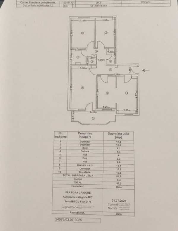 Apartament 4 camere Zona Industrială / la doar 650€/mp fix !