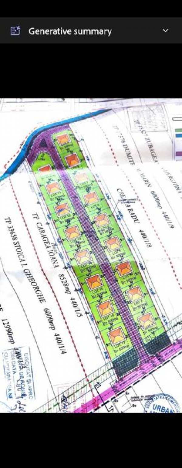 Vanzare Teren Intravilan Corbeanca- Balotesti, Loturi de 622 mp.