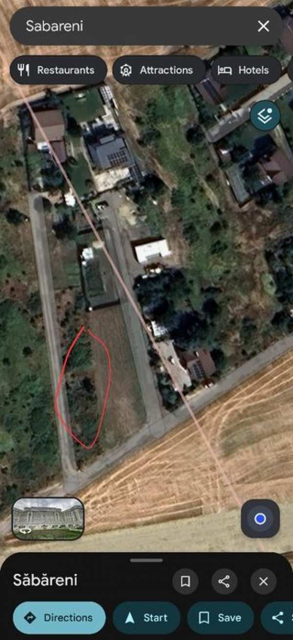 Vând teren intravilan 450mp Sabareni