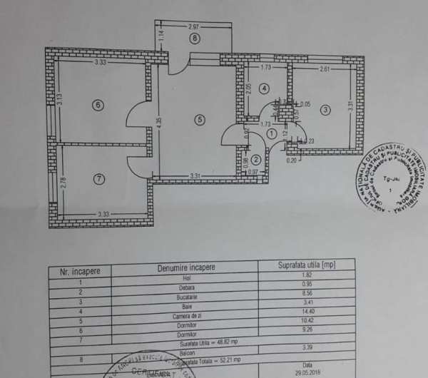 Apartament 3 camere de vânzare – Central, Str. Republicii, Târgu-Jiu