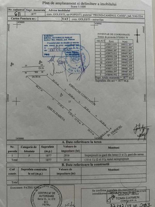 Teren intravilan 2000 mp+ Hala 64mp+Cladire birou 15mp+Foisor 20mp