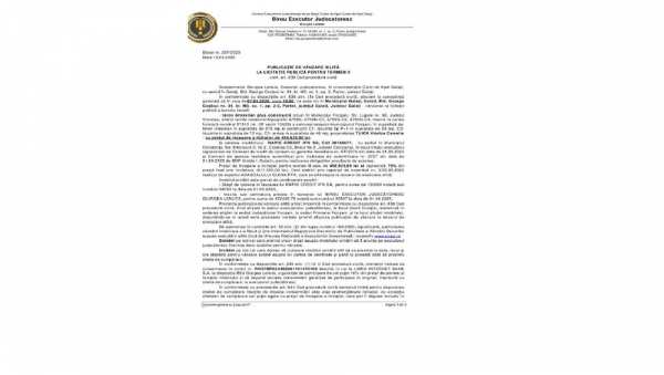 Casa+Teren de vanzare Focsani LICITATIE