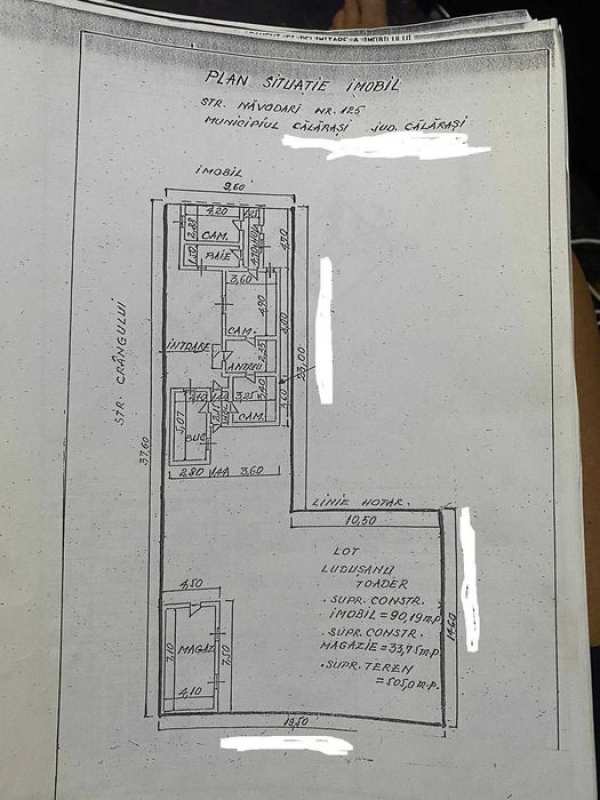 Casa + teren Calarasi 505mp