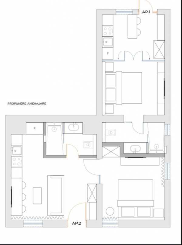 Spatiu pentru doua gardoniere