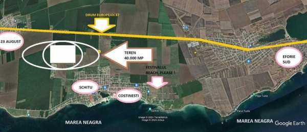 Teren 40.000 mp între Costinesti și 23 August – în noua zona turistica