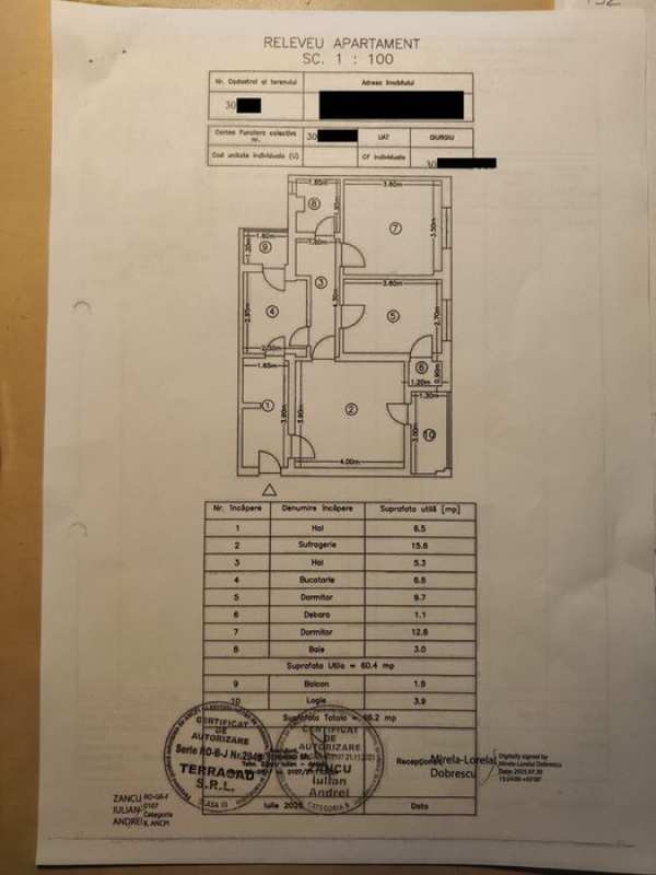 Apartament 3 camere decomandat ultracentral proprietar garaj