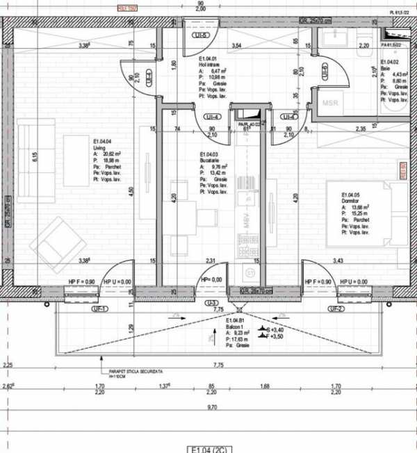 Apartament 2 camere + parcare auto ,București, sector 4 ,Grand Kristal