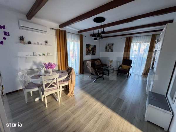 Apartament cu 2 camere, 3 balcoane, mobilat modern cu parcare, zona Te