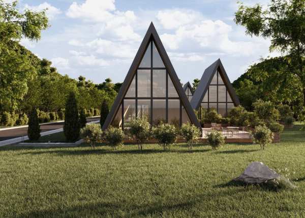 Vand casa tip A frame in județul Buzău (zona Nehoiu)