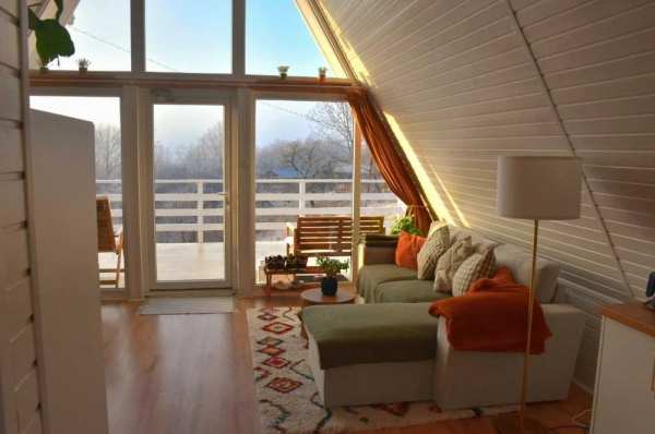 Casa A-Frame intre munte, pe termen lung