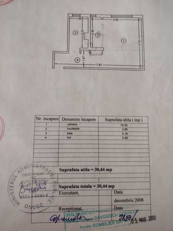 Garsonieră de vânzare în Năvodari