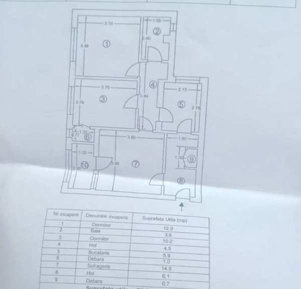 Apartament 3 camere CENTRAL -Turnu Măgurele