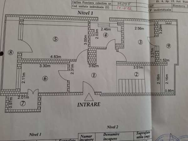 Apartament 4 camere, scara interioara