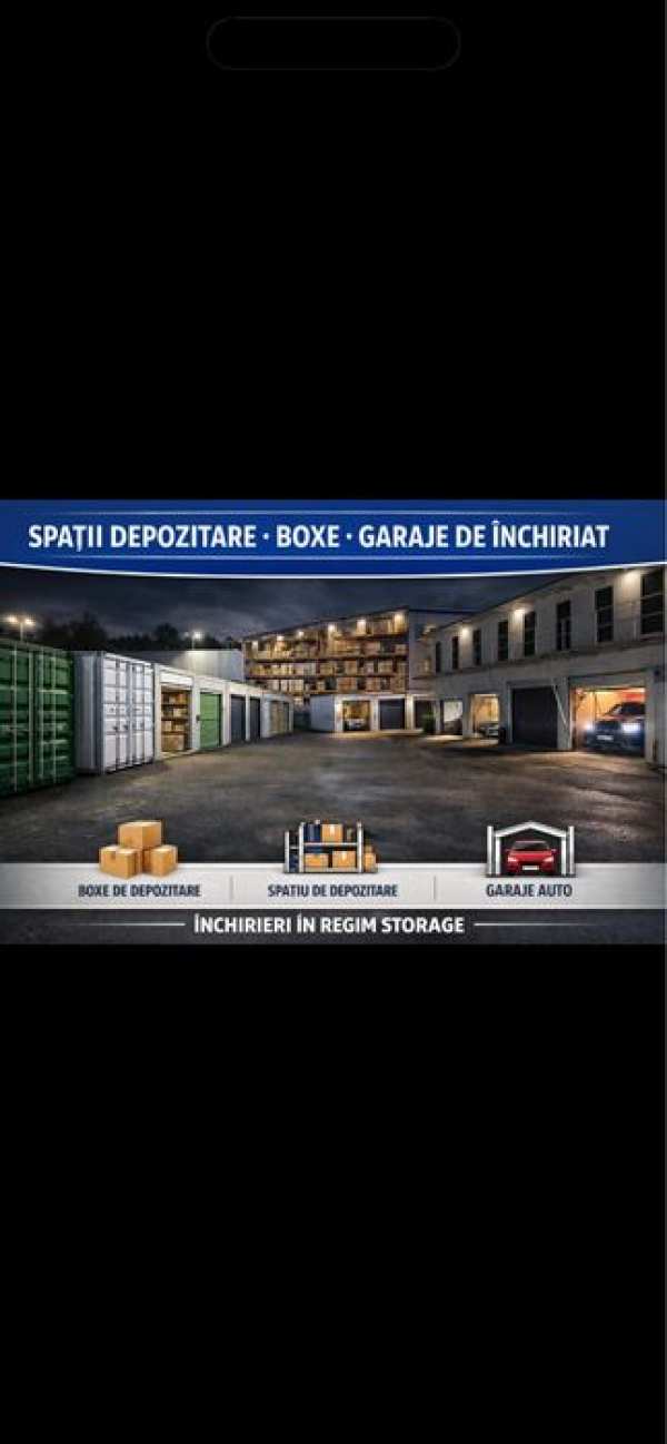 Inchiriez spatii de depozitare,boxe,garaje auto