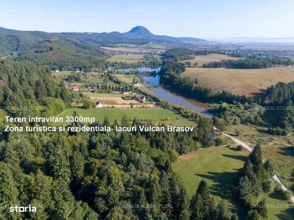 Teren intravilan 3300mp-Vulcan Brasov langa Lac- padure-zona turistica