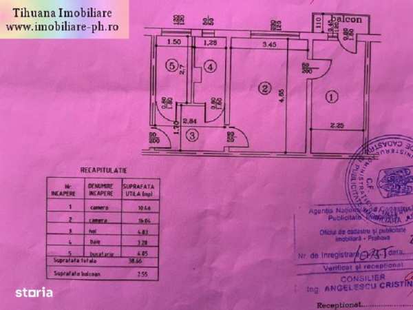 Apartament 2 camere de vanzare : Vest-(Zarandului),etajul 2,