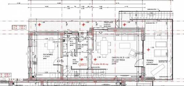 Casa tip duplex semifinisat, 5 camere, 180 mp utili, 270 teren, zona V